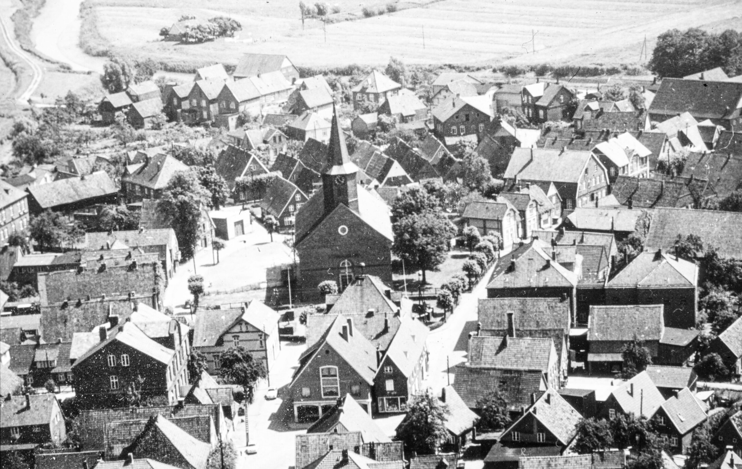 Luftbild Freiburg, ca. 1950